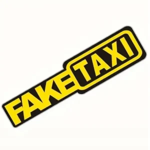 Oryginalny Naklejka Wlepa Fake Taxi 20 x 5cm Fałszywa Taksówka Gadżet Tuning False Cab