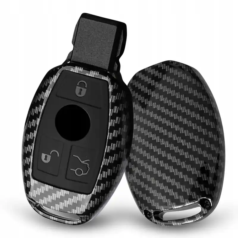 Kup teraz Carbonowe etui na kluczyk mercedes rybka B C Klasa Cls Clk W211 W212 W221