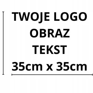 NAKLEJKA BEZ TŁA NA AUTO SZYBĘ SAMOCHÓD GADŻET LOGO OBRAZ TEKST 35X35 CM Bezpieczna płatność