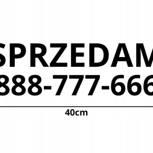 Oryginalny NAKLEJKA BEZ TŁA NA AUTO SZYBĘ TWOJA NAZWA TWÓJ NAPIS SPRZEDAM 40CM