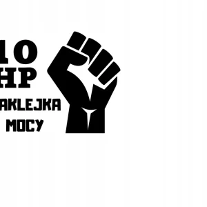 NAKLEJKA NA AUTO SZYBĘ NAKLEJKA MOCY +10HP Darmowa dostawa