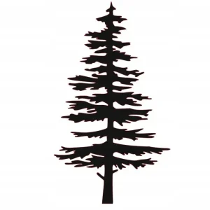Premium NAKLEJKA NA AUTO SZYBĘ DRZEWO SOSNA ŚWIERK
