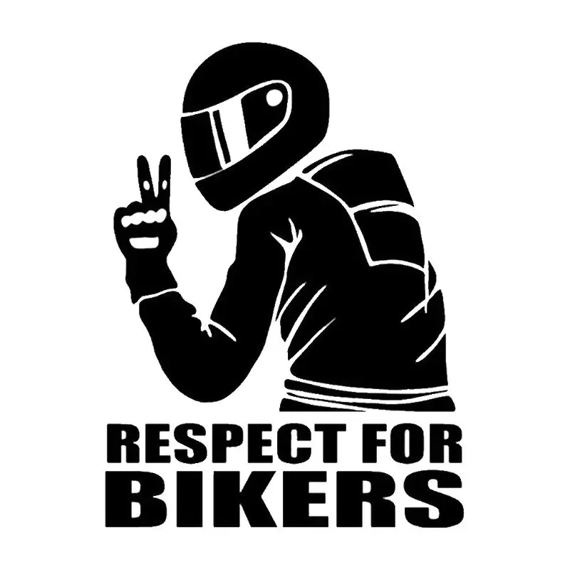 Rabat NAKLEJKA AUTO SZYBĘ RESPEKT DLA MOTOCYKLISTÓW V