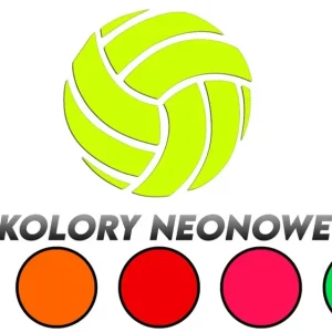 Wycinana naklejka PIŁKA SIATKOWA - SIATKÓWKA kolory neonowe - J and A Tani