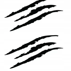 NAKLEJKA NA AUTO PAZURY PAZUR 14cm 2 SZTUKI ZESTAW Wysoka jakość