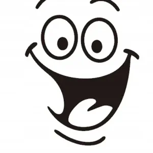 Oryginalny NAKLEJKA NA AUTO SZYBĘ UŚMIECH