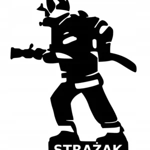 NAKLEJKA AUTO SZYBĘ STRAŻAK FIREMAN OSP Popularny