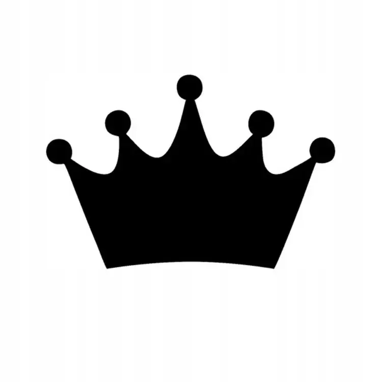 Autentyczny NAKLEJKA AUTO SZYBĘ KORONA