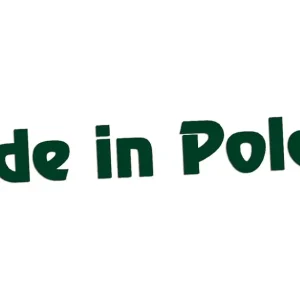 Wycinana naklejka MADE IN POLAND - POLSKA ciemny zielony - J and A Wysoka jakość