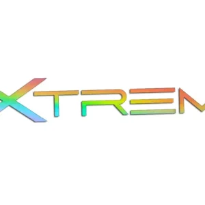 Ekspresowa dostawa Wycinana naklejka EXTREME holograficzna - J and A