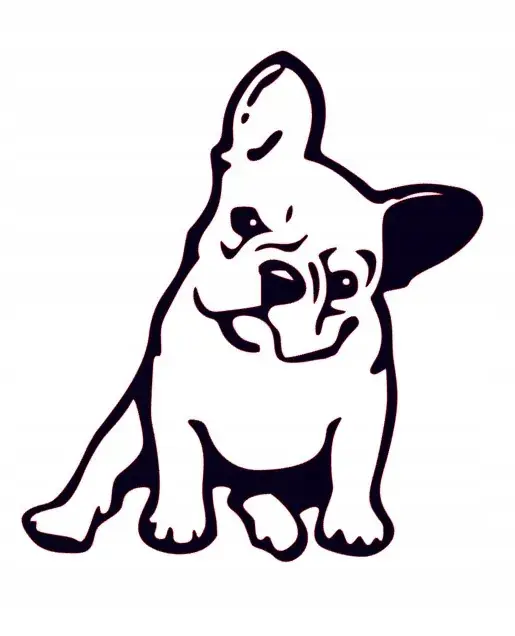 Zwrot pieniędzy NAKLEJKA NA AUTO SAMOCHÓD SZYBĘ BULDOŻEK FRANCUSKI SIEDZI