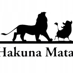 NAKLEJKA AUTO SZYBĘ HAKUNA MATATA LEW PUMBA TIMON Wyprzedaż