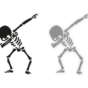 Nowość KOŚCIOTRUPEK - Naklejka na samochód na auto ODBLASKOWA