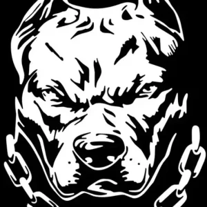 Nowość Naklejka Hund Pitbull Pies The Dog Gangster Hools Chuligani Logo Buldog Hit