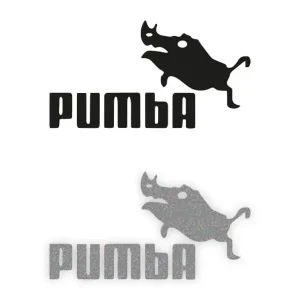 Darmowa dostawa PUMBA - Naklejka na samochód na auto ODBLASKOWA
