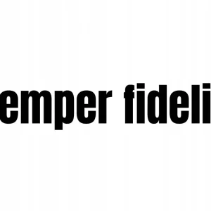 Autentyczny NAKLEJKA NA AUTO SZYBĘ ZAWSZE WIERNY SEMPERFIDELIS