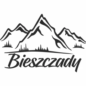 Popularny Naklejka Góry Bieszczady