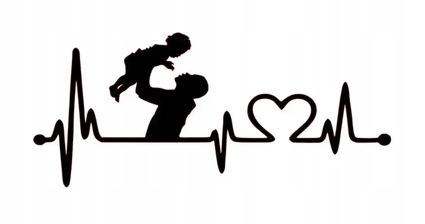 Zamów teraz NAKLEJKA NA AUTO SZYBĘ DZIECKO TATA TĘTNO