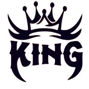 Autentyczny NAKLEJKA NA AUTO SZYBĘ KING KORONA