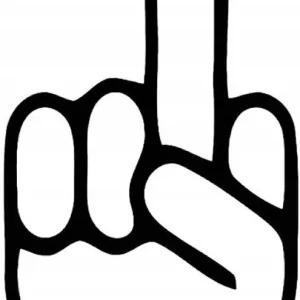 NAKLEJKA NA AUTO SZYBĘ POKAZUJE PALEC Ostatnia szansa