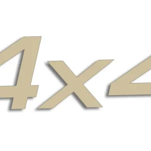 Darmowa dostawa Wycinana naklejka 4x4 beżowa - J and A