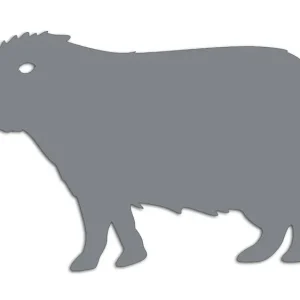 Wycinana naklejka KAPIBARA szara - J and A Bezpieczna płatność