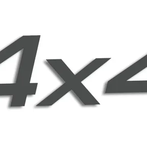 Rabat Wycinana naklejka 4x4 grafitowa - J and A