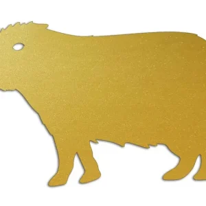 Wycinana naklejka KAPIBARA złota - J and A Rabat