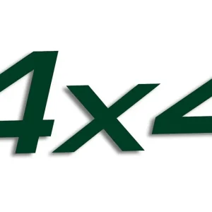 Wycinana naklejka 4x4 ciemny zielony - J and A Bezpieczna płatność