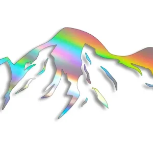 Ekspresowa dostawa Wycinana naklejka Góry #2 holograficzna - J and A