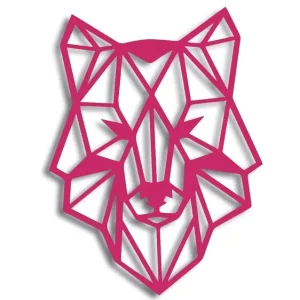 Promocja Wycinana naklejka WILK #1 różowa - J and A