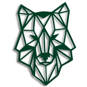 Wycinana naklejka WILK #1 ciemny zielony - J and A Oferta limitowana