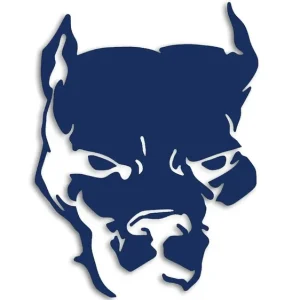 Kup teraz Wycinana naklejka Pitbull #2 granatowa - J and A