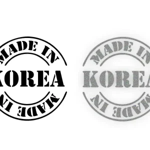 Nowość MADE IN KOREA (Kia Hyundai) - Naklejka na samochód na auto ODBLASKOWA