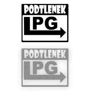 Zwrot pieniędzy PODTLENEK LPG - Naklejka na samochód na auto ODBLASKOWA