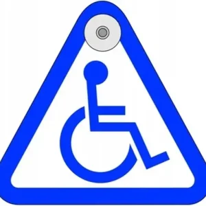 Kup teraz Zawieszka na szybę przyssawka Inwalida 12x13cm