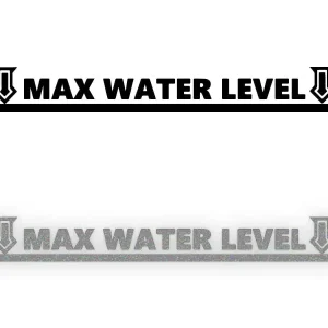MAX WATER LEVEL W01 - Naklejka na samochód na auto ODBLASKOWA Darmowa dostawa