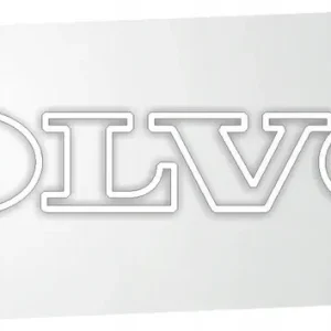 Nowość Naklejki VOLVO naklejki 2szt 50cm x 8cm białe szyba bok kontur