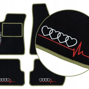 DYWANIKI SAMOCHODOWE AUDI 100 C4 (1990-1994) 4 HAFTY, JASNOZIELONE Popularny