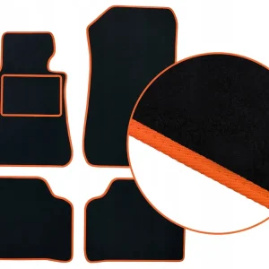 Autentyczny DYWANIKI WELUROWE BMW X1 F48 (2015-2022) + POMARAŃCZOWA LAMÓWKA