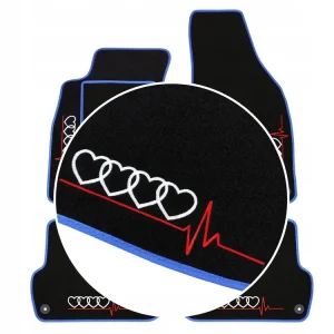 DYWANIKI DO AUDI A3 8P (2003-2013) NIEBIESKA LAMÓWKA, 4x HAFT Oferta limitowana