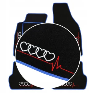 DYWANIKI DO AUDI Q8 e-Tron (2023-...) NIEBIESKA LAMÓWKA, 4x HAFT Bezpieczna płatność