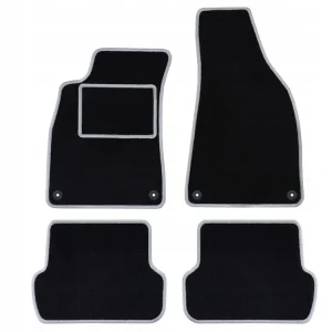 Darmowa dostawa CZARNE DYWANIKI AUDI Q8 e-Tron (2023-...) JASNOSZARA PRZĘDZA | ST