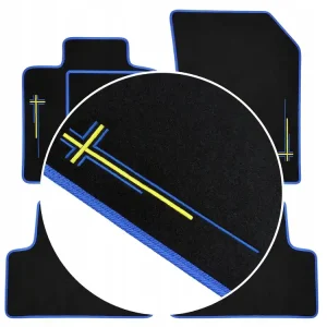 DYWANIKI SAMOCHODOWE VOLVO V40 I (1995-2004) NIEBIESKIE + 2 HAFTY Zwrot pieniędzy