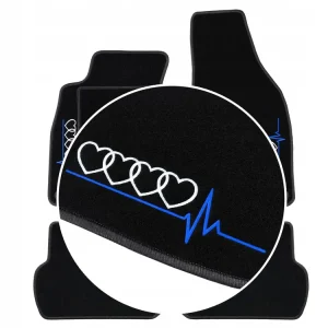 Kup teraz DYWANIKI DO AUDI Q2 (2016-...) GRAFITOWA PRZĘDZA, 2 HAFTY