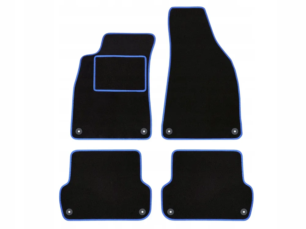 Autentyczny POLSKIE DYWANIKI DO AUDI A5 I (2007-2016) NIEBIESKA LAMÓWKA