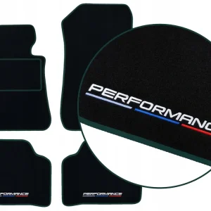 Premium DYWANIKI WELUROWE BMW X1 U11 (2022-...) - ZIELONE + 4x HAFT