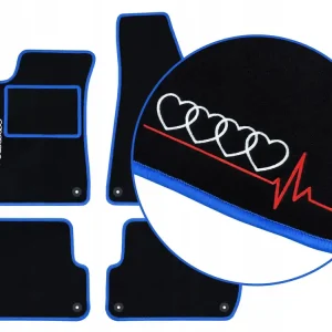 Tani DYWANIKI SAMOCHODOWE AUDI A4 B5 (1995-2001) 2 HAFTY, NIEBIESKIE
