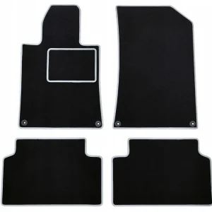 Oryginalny CZARNE DYWANIKI PEUGEOT 308 II (2014-2021) SZARA LAMÓWKA | ST