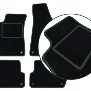 CZARNE DYWANIKI AUDI A6 C8 (2018-...) CIEMNOZIELONA PRZĘDZA | ST Nowość